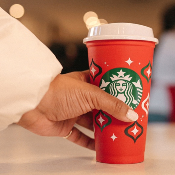 Starbucks 2023 Red Limited Edition Red White Green Ornament Reusable Hol… - Picture 1 of 8